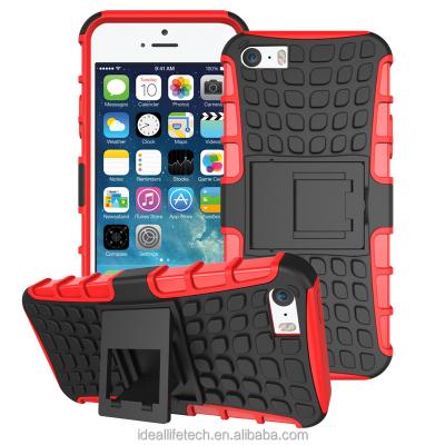 China Kickstand New Arrival Tire Wire Cell Phone Shockproof Cover For Iphone 5 for sale