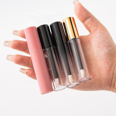 China Cosmetic Lipgloss Tube Containers 4.5ml Clear Plastic Cosmetic Empty Lip Gloss Tube Gradient Lip Gloss Tube Custom For Vendors for sale