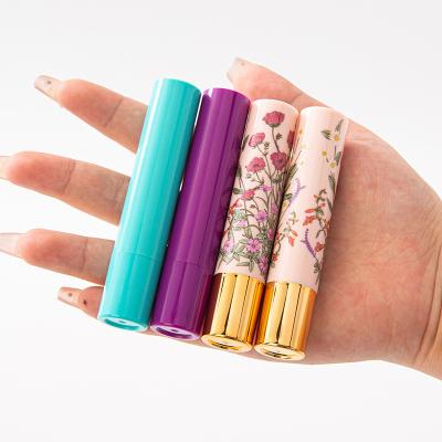 China Cosmetic Lipgloss Tube Containers 3d Printing Flower Empty Lip Balm Tube Tinted Lip Balm Tube Packaging Lip Balm Container with Custom Private Label for sale