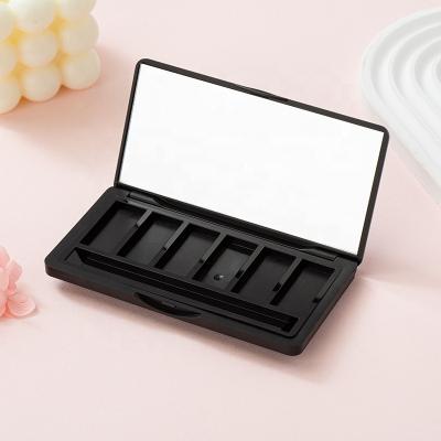 China Eyeshadow Palette Rectangle Palette Makeup Custom Luxury Elegant Compact OEM Plastic Black White Gold Pink Customization Eyeshadow Palette Cas for sale