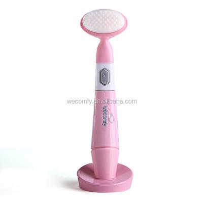 China Portable Waterproof Skin Care Electric Sonic Facial Cleaning DEEP CLEANING Brush with Two Brush Head HYK-3126 for sale