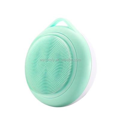 China Waterproof Silicone Facial Cleansing Brush Sonic Vibrating Facial Cleansing Tool For All Skin Types M-1010 for sale