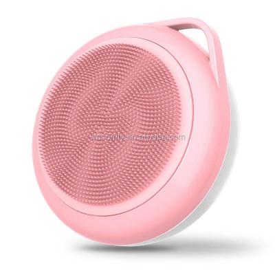 China Silicone Waterproof Soft Material Facial Cleansing Brush Sonic Vibrating Facial Cleansing Tool For Skin Care Cleansing And Massage M-1010 for sale