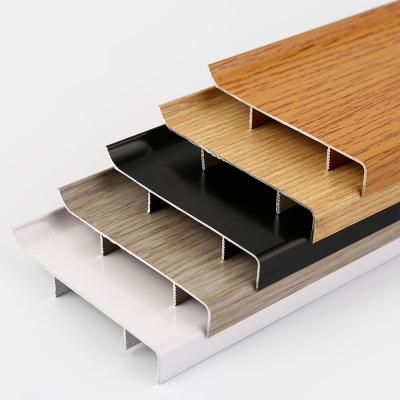 China Skirting Board For Home Good Quality Scratch Resistant Cement Board Skirting Spc PVC Floor Baseboard for sale