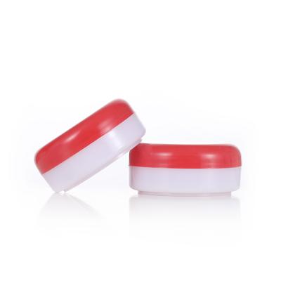 China Plastic Packaging Jar Cream Customized Big Red Cap Cosmetic Selling Jar For Cream for sale