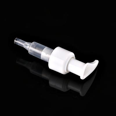 China 2020 Hot Selling Lotion Pump 24/410 White Lotion Dispenser Pump Smooth No Spill Lotion Pump for sale