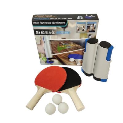 China Poplar Wood Guaranteed Quality Unique Price Junior Ping Pong Set Racket for sale