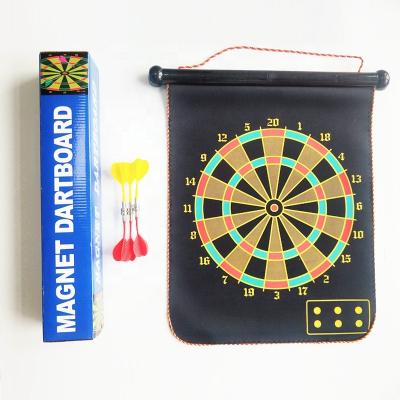 China Hot Selling Magnetic Kids Dart Board Magnet Board With 6 Soft Darts Throwing Game For Indoor&Outdoor Play for sale