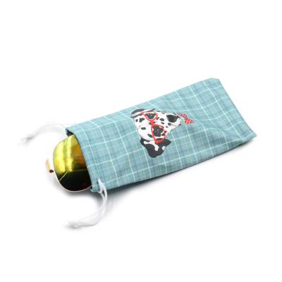 China ANTISTATIC Custom Microfiber Sunglasses Bag Microfiber Drawstring Glass Pouch Wholesale Sunglass Pouch for sale