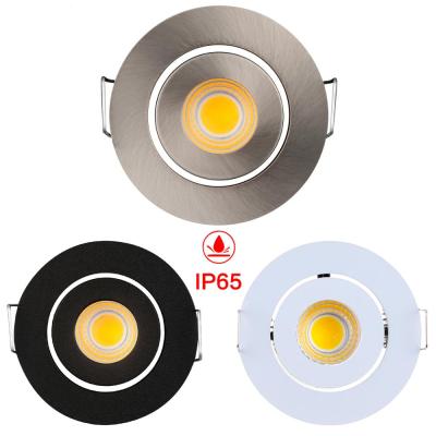 China Embeded Trimless Dimmable IP65 Rustproof Decorative Round LED Waterproof Ceiling Light Recessed Adjustable Downlight for sale