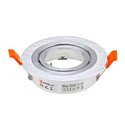 China 2019 Hot Sale Hotel Silver Led Spot Light Frame Around Housing Downlight GU10 Spotlight Fixture for sale