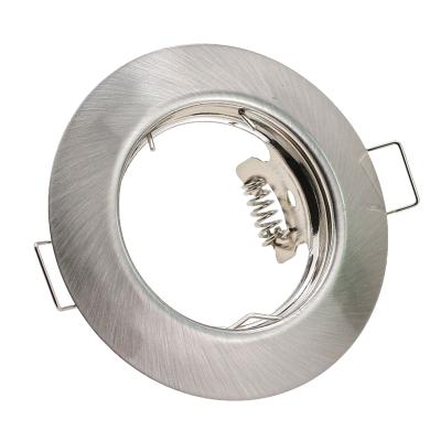 China Hotel Round Cut Hole 55mm Led Gu10 Mr16 Halogen Frame Recessed Spotlight Fixture for sale