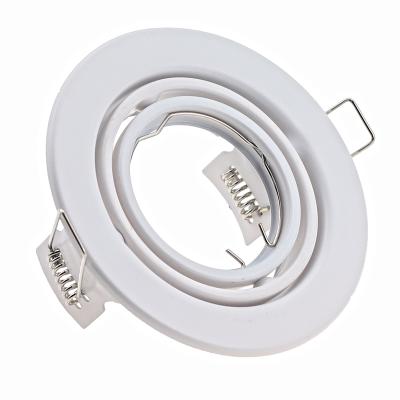 China LED Lamp Housing Wholesale Price MR16 Lamp Holder Fixture Recessed Led Downlight Frame For GU10 Bulb for sale