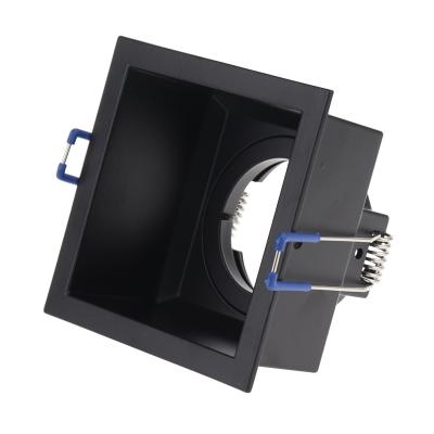 China Amazon Hot Sale LED Lamp Housing Recessed Ceiling Lamp Fixture Round Square 80mm Cutout Spotlight Frame Mr16 Gu10 Downlight Mounting Diameter 90mm for sale