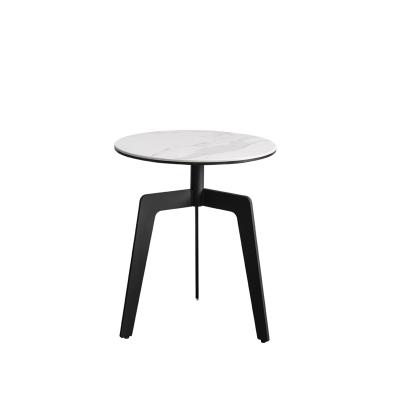 China (Size) Adjustable Modern Marble Table Side Table Stainless Steel Iron Coffee Table for sale