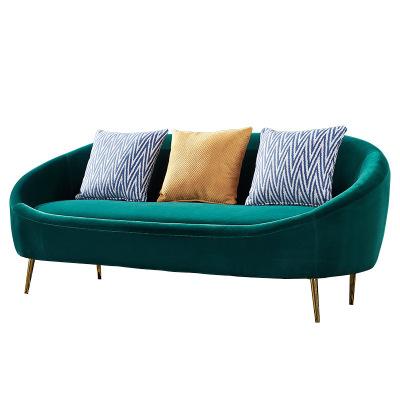 China (Other) Fabric Sofa Beauty Salon Lounge Area Adjustable Nordic Curved Lazy Sofa Set Furniture Living Room for sale