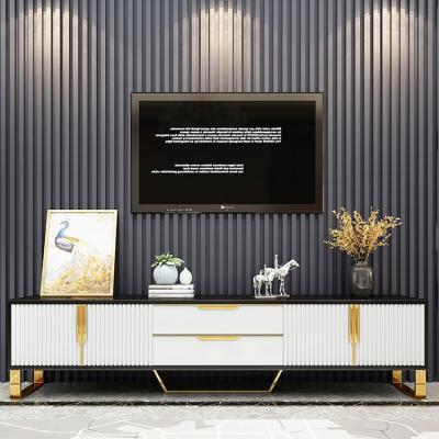 China Modern Design Adjustable Elegant Luxury TV Light TV Cabinet (Other) Modern Design Showcase With Drawer for sale