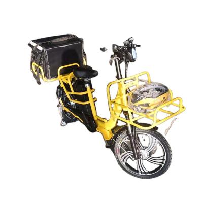 China European carbon steel hospital handicapped two wheel 350w 18inch 100km cargo e bike for delivery fast food electric bicycle for sale