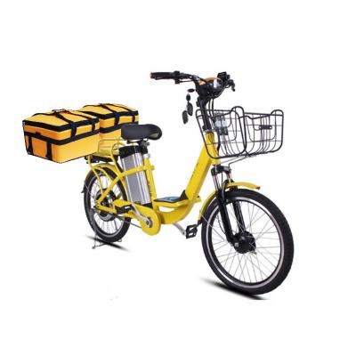 China Carbon Steel 350w/48v Fast Speed ​​Long Range Battery Box e Pizza For Express Delivery Boxes Motor Ebike for sale