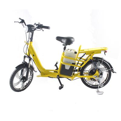 China Good Quality Carbon Steel Powerful Fat Tire Get Out Electric Bicycle Cargo Delivery e Bike Food for sale