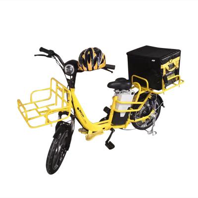 China Super Fast 500W High Power Carbon Steel 2019 Brushless Delivery E Bike Lithium Batteries 15ah+15ah/48v Two Motor for sale