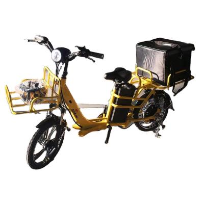 China Good Quality 48v 1000w Multifunctional Powerful Fat Tire e Tire With Pitch System Take Out Food Bicycle Delivery Bag Bike for sale