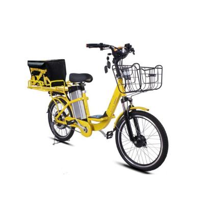 China Carbon steel super power bicycle coffee fast delivery e bike for food delivery for sale