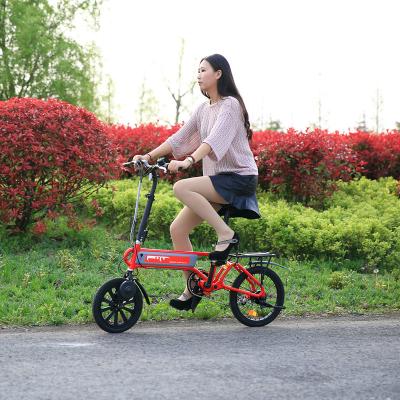 China Aluminum Alloy Folding Ebike / 16 Inch Chinese Folding Electric Bicycle Pedelec E-kit Bike for sale