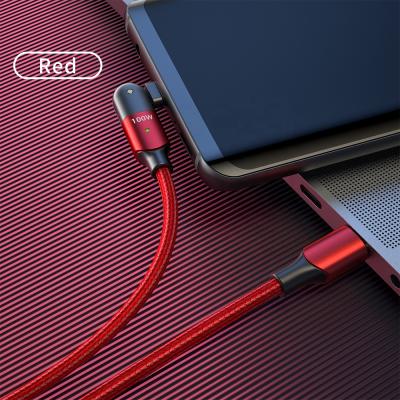 China MP3/MP4 Player New Arrivals Type C To Type C Led Light Rotating Fast Charging Data Cable 5V 3A 60w 100w PD USB-C Cable For Computer For Phone for sale