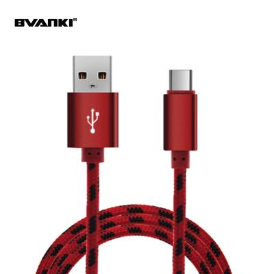 China Quick Charging Speed ​​2019 New Arrival Phone Level Charger USB Cable Nylon Braided Data Transfer Cable For Cable for sale