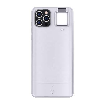 China new fashionable Anti-fall square led light phone case for iphone 12 pro max for sale