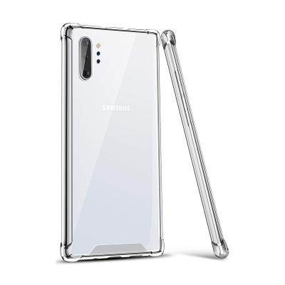 China TPU+ PC For Samsung Galaxy Note 10 10 Plus Transparent Soft TPU Phone Case Cover for sale