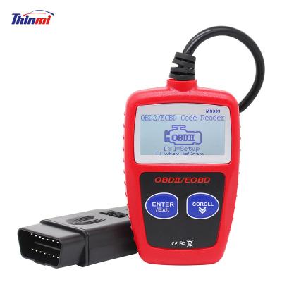 China USB Cable Thinmi OBDII MaxiScan MS309 Code Reader obd2 Scanner diagnostic tool works with all 1996 later CAN OBD2 CAN Europe compliant cars for sale