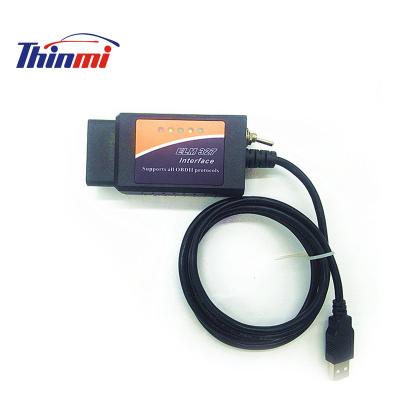 China All Lowest Price OBDII Vehicles OBDII Scanner USB Car Code Reader Detector Elm 327 Automotive USB odb2 ELM327 v1.5 Auto Diagnostic Tool Compliant from usb for sale