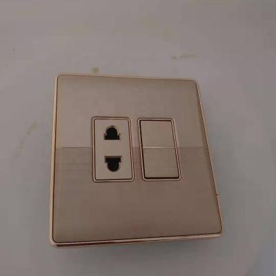 China wholesale factory price bangladesh 2 gang switch and 2 gang electrical socket switches and socket outlet for sale