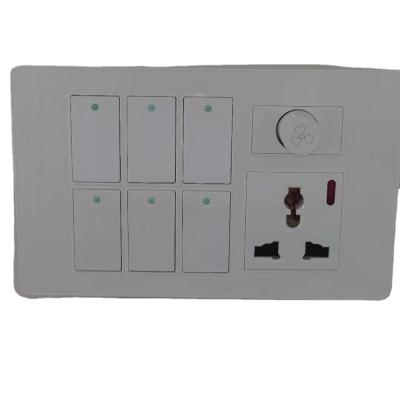 China Pakistan and Nepal Style 8+2 Wall Switch SOCKET 4/6/8/10 BAND SWITCH Switch for sale