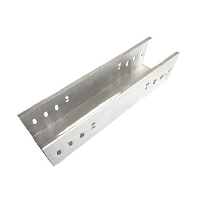 China Price List Steel Steel Cable Trunking Electric Cable GI Tray With Cover for sale