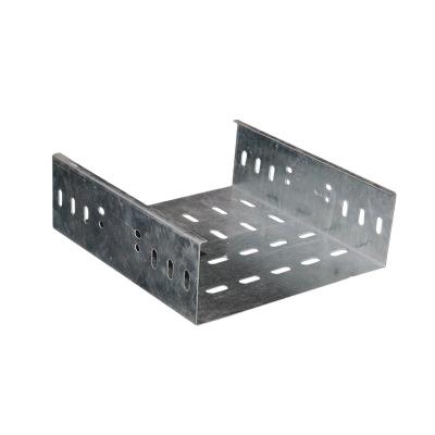 China Galvanized steel cable basket and perforated cable tray for support cables for sale