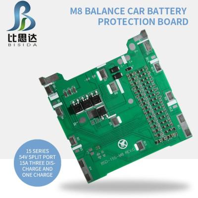 China Bisida PCB Balance Car BMS 54V 15A Special 15 Series Battery Protection Board For Balance Car for sale