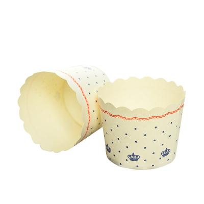 China Customization High Temperature Baking Cake Tray Disposable Cake Cup Paper Cup Oil-proof Cup Bun for sale