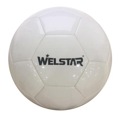 China Glossy PVC/PU Soccer Ball White Color Futsal Ball Manufacturer TPU Material for sale