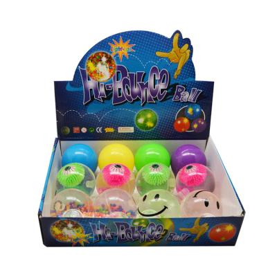 China Toy Wholesale Promotion Led TPU Light Water Inflatable Bouncy Ball Toy Ball for sale