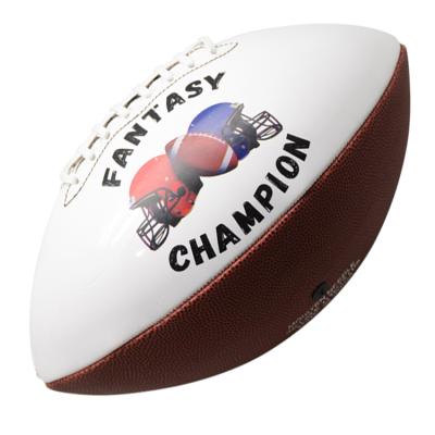 China New Design Soft Touch Signature Training Heavy Duty American Football For Promotion for sale