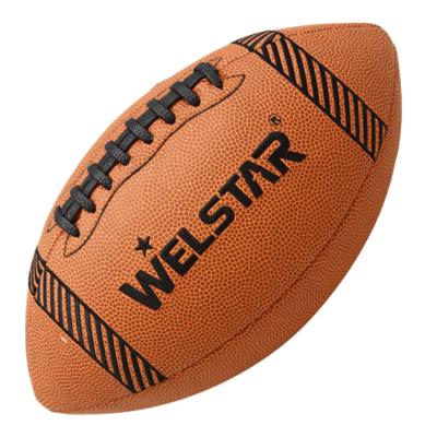 China Custom PU Leather Official Size 9 American Football Ball for sale