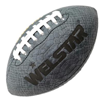 China Special Machine Stitched American Football Training Soft Touch Texture PVC Fabric for sale