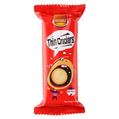 China China Normal Wholesale Price Round Thin Delicious Crispy Biscuits Biscuits Snacks for sale