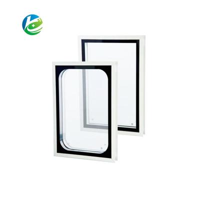 China Building Material Shops Good Quality Double Glazed Tempered Glass Visible Eye Window For Clean Room for sale