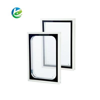 China Building Material Shops 2022 Visible Popular Double Glazed Tempered Glass Eye Window For Clean Room for sale