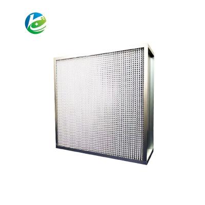 China Building Material Shops Hot Sale With Separators H13 H14 Aluminum Deep Pleat HEPA Filter For HVAC Air Condition System for sale