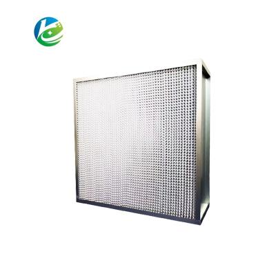 China Modern Building Material Shops With Aluminum Separators H13 H14 Deep Pleat HEPA Filter For HVAC Air Condition System for sale